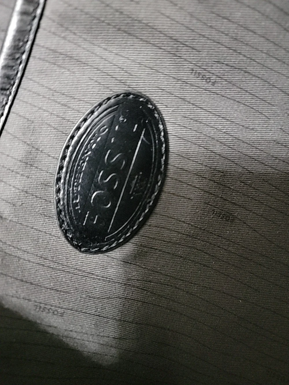 Fossil Black Leather Briefcase with Top Handles